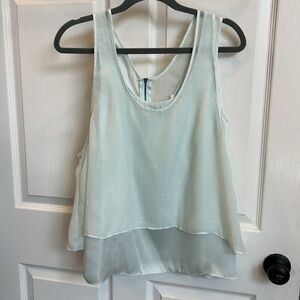 BCBGeneration Double Layer Razor Back Tank Top/ Blouse